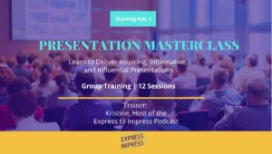 Presentation Masterclass Announcement