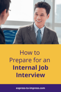 Asian man in an internal job interview - Pinterest