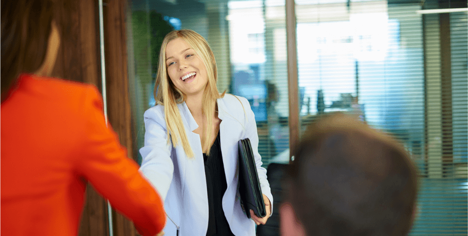 Woman Bringing Her A-Game - English Expressions